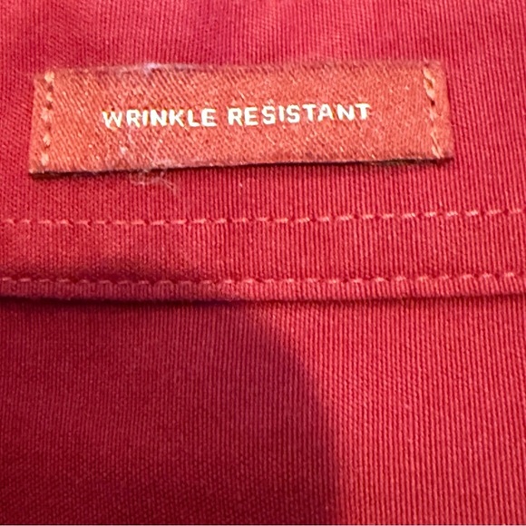 Talbots Womens Red Button Down Shirt 6P Long Sleeve Cotton Career Office Classic - Picture 10 of 12